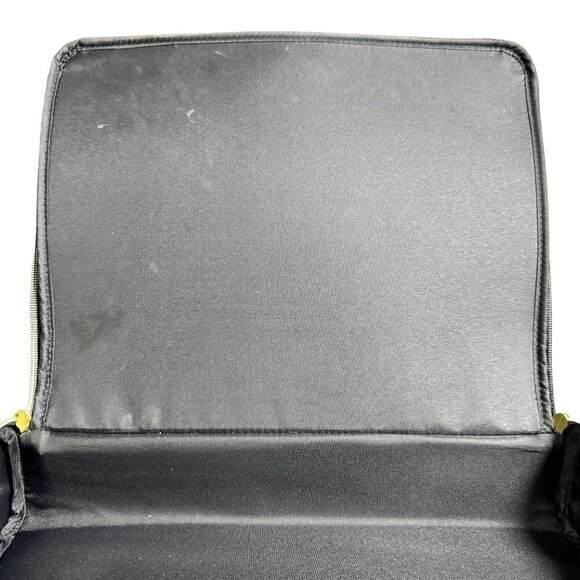 Estee Lauder Navy Blue  Crocodile Leather Cosmetic Travel Makeup‎ Zip Case - Picture 8 of 13